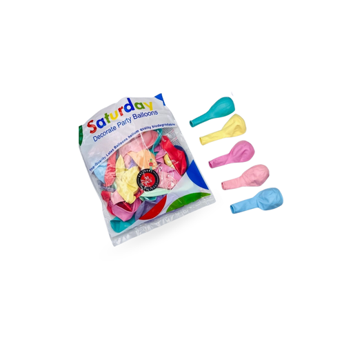 [FF-160] ลูกโป่งสีหวาน 10" คละสี (1*50)