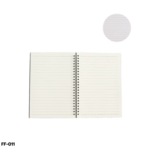[FF-011] สมุดโน๊ตสันห่วง ปกใส มีเส้น A5 (70 แผ่น) 