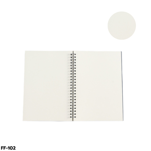 [FF-102] สมุดโน๊ตสันห่วง ปกใส ไม่มีเส้น A6 (70 แผ่น)