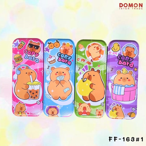 [FF-163] กล่องดินสอเหล็ก 2 ชั้น คละลาย