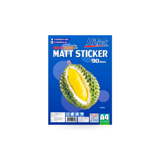 [PW-055] PJ904-10 STICKER MATT 90 GSM. (ทุเรียน)   A4/10