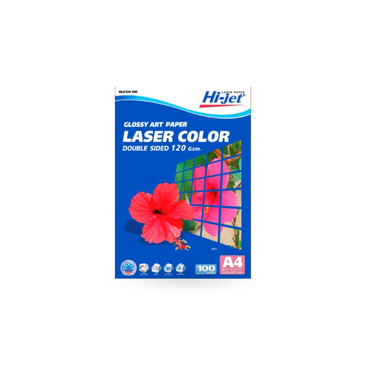 [PW-163] HLG124-100 COLOR LASER ART GLOSSY 120 GSM. A4/100