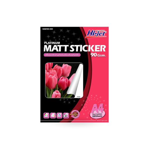 [PW-337] NSM904-100 STICKER MATT 90 GSM. A4/100