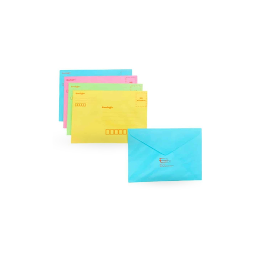 [BE-018] ซองจดหมายมาตรฐาน No.C6 มี 5 สีในกล่อง