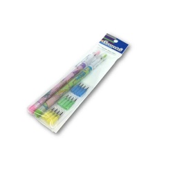 [BS-009] ดินสอต่อไส้ HB มียางลบ (2 ด้าม + รีฟิล)