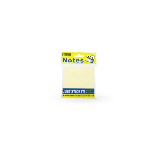 [ET-060] กระดาษโน๊ตหัวกาว ( A03 ) 3"x3" สีเหลือง TOWO