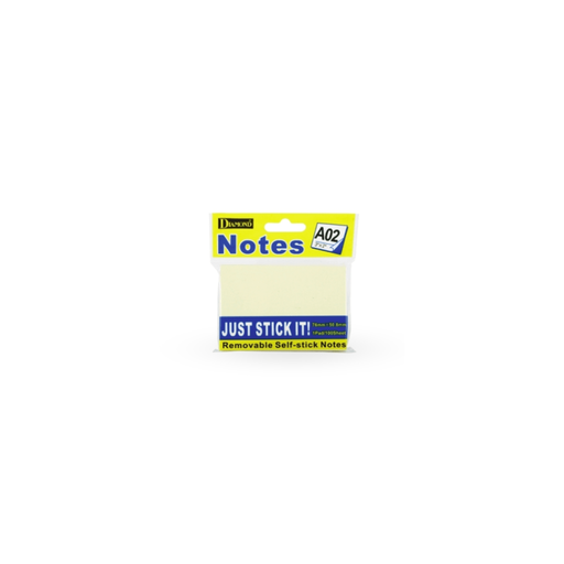 [ET-059] กระดาษโน๊ตหัวกาว ( A02 ) 3"x2" สีเหลือง TOWO