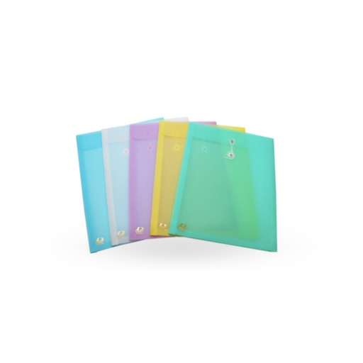 [NI-025] ซองเชือกขยายข้างพลาสติก F4 เนื้อทราย